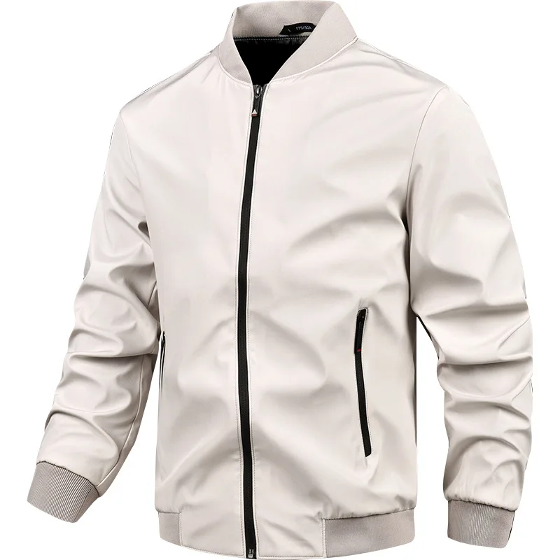 2025 Autumn New Men's Jacket Stylish Simple Comfortable Outdoor coat Executive Business Casual Trendy Solid Color Clothing