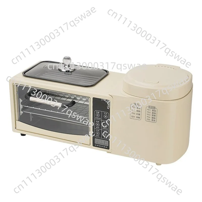 Multifunctional Breakfast Machine 4-in-1  Oven Household Rice Cooker Toaster Sandwich  Machine