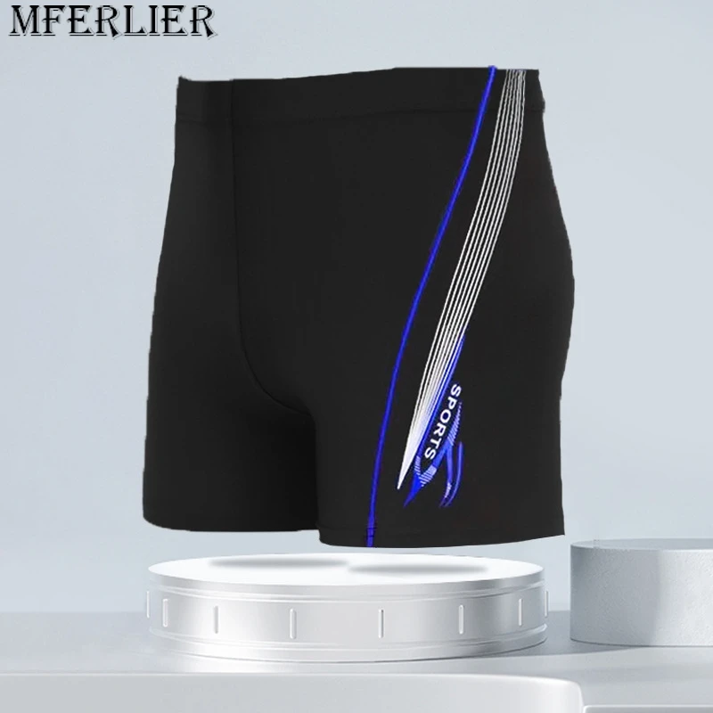 summer men board shorts sports letter beach shorts striped quick dry swimming trunks shorts breathable comfort elastic