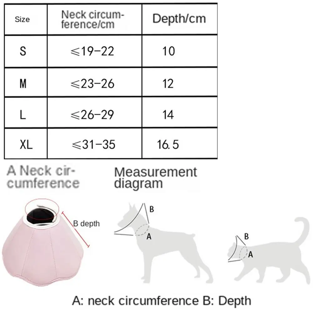 Gato ajustável anti-lamber círculo antiderrapante protetor gatinho pescoço cone confortável leve pet cone colar gato