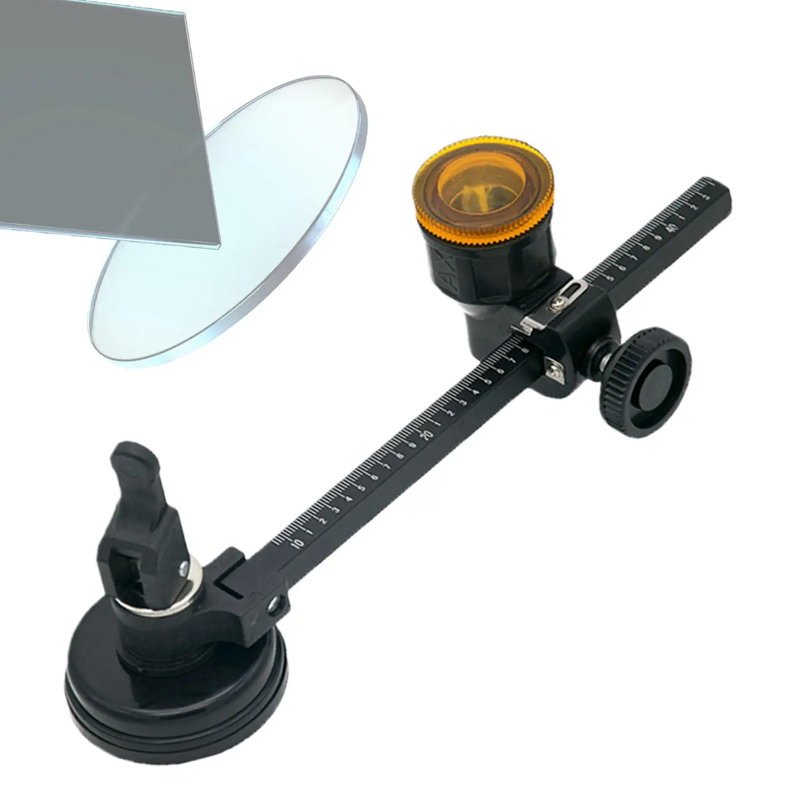 Circular Glass Cutter 300/400mm Professional Adjustable Heavy Duty Compass Circular Cutter For Home Renovation Bathroom Mirror
