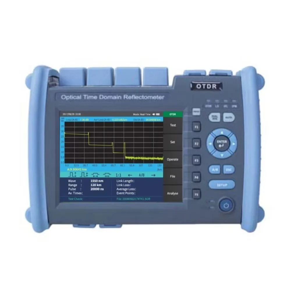 Manufacturer supplies 1650nm 38dB optical time domain reflectometer PON OTDR machine