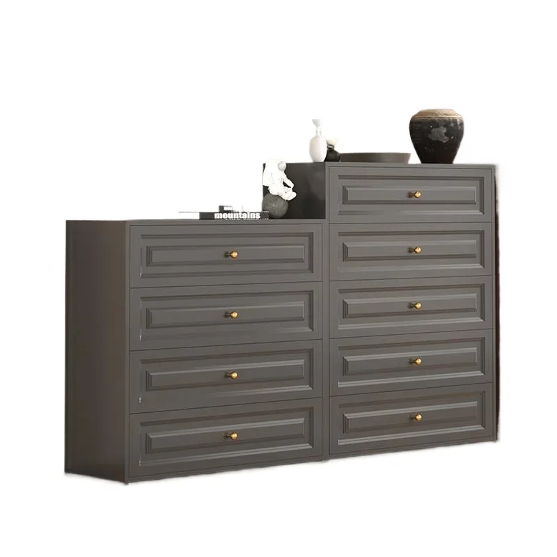 

Steel chest of drawers, modern simple wrought iron storage multi-layer storage chest of drawers