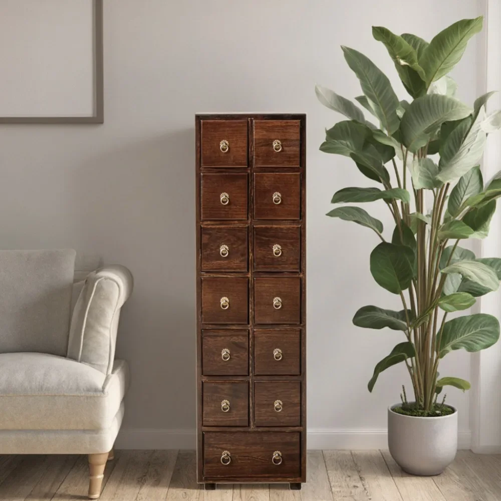 

Large capacity solid wood Chinese home living room cabinet with storage drawer