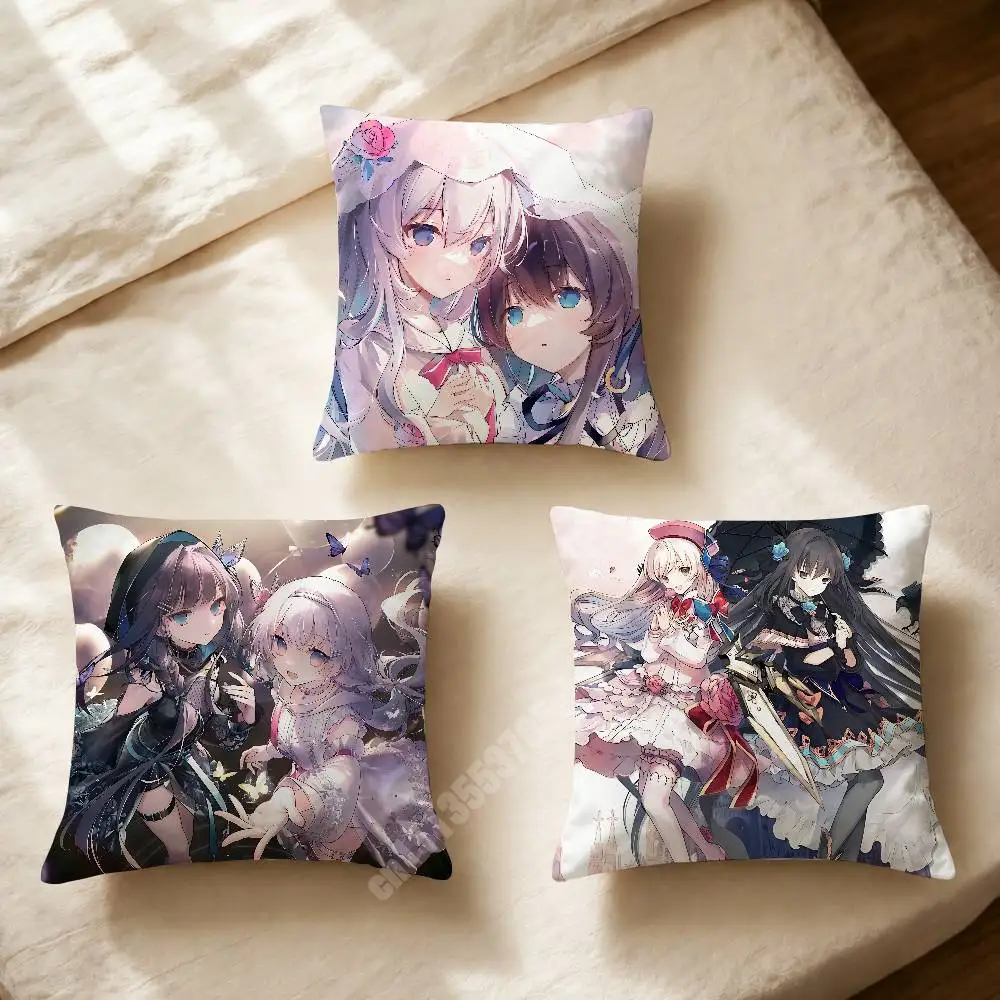 Arcaea Music Game Hikari Tairitsu Printed Pillow Cover Sofa Couch Student Apartment Homestay Leisure Area