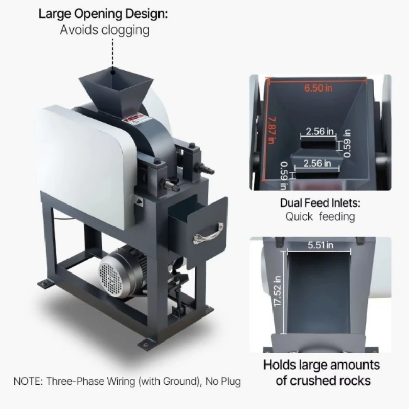 Stone Crusher Double Roll Industrial Crusher Double Inlet Stone Grinder