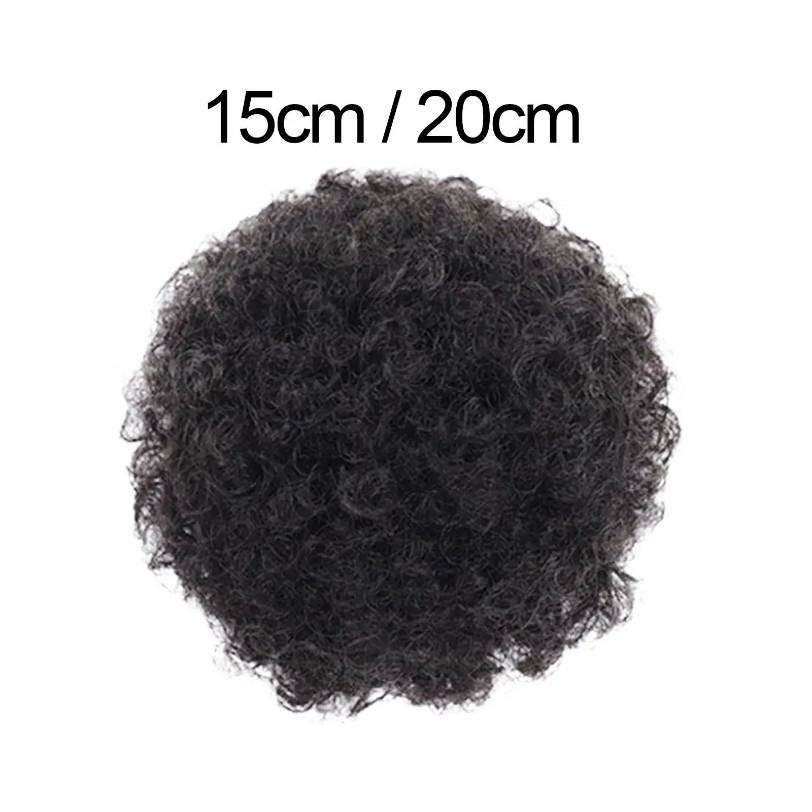 Afro Hair Bun Black Woman Clip on Soft Charming Afro Puff Hair Bun Drawstring Curly Ponytail Bun for Prom Cosplay Dating