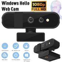 Webcam 4k HD Mini Camera 1080P 30FPS Desktop Cam 80 Wide Angle Facial Recognition Webcam for Windows Hello for OBS/Gaming/Zoom