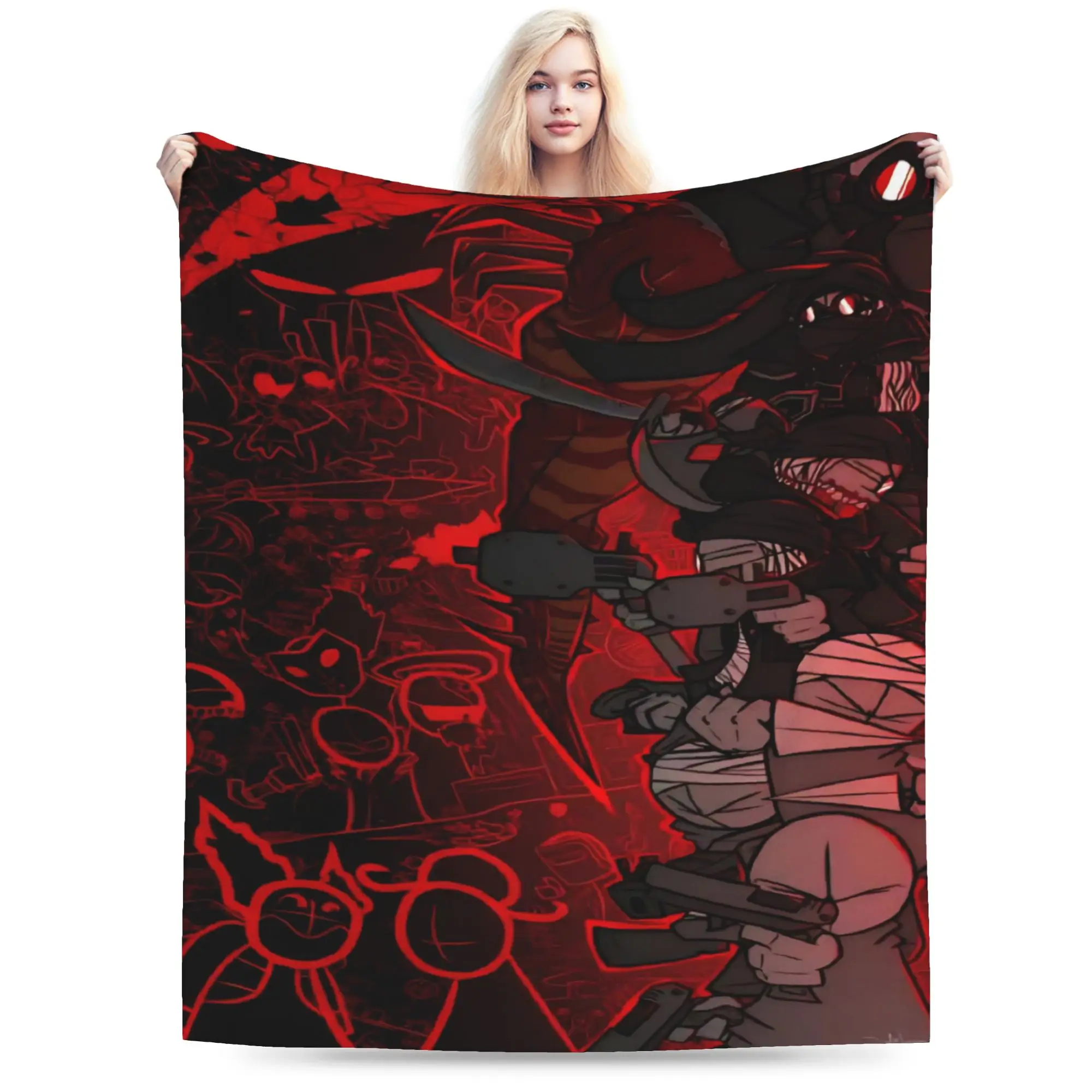 MADNESS COMBAT Hank Blanket Soft Fleece Cute Gifts  Throw Blankets Rug Piece