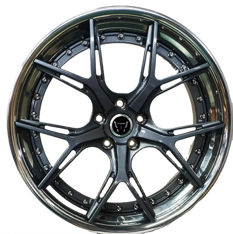 D0799 For Hyundai Mighty Front Wheel Hub Forged Aluminium Alloy Truck Wheel Hub with Bronze Finish 35mm ET