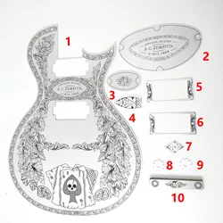 Custom ZEMAITIS Metal Front Electric Guitar Aluminum Plate for LP Guitar Replacement Parts