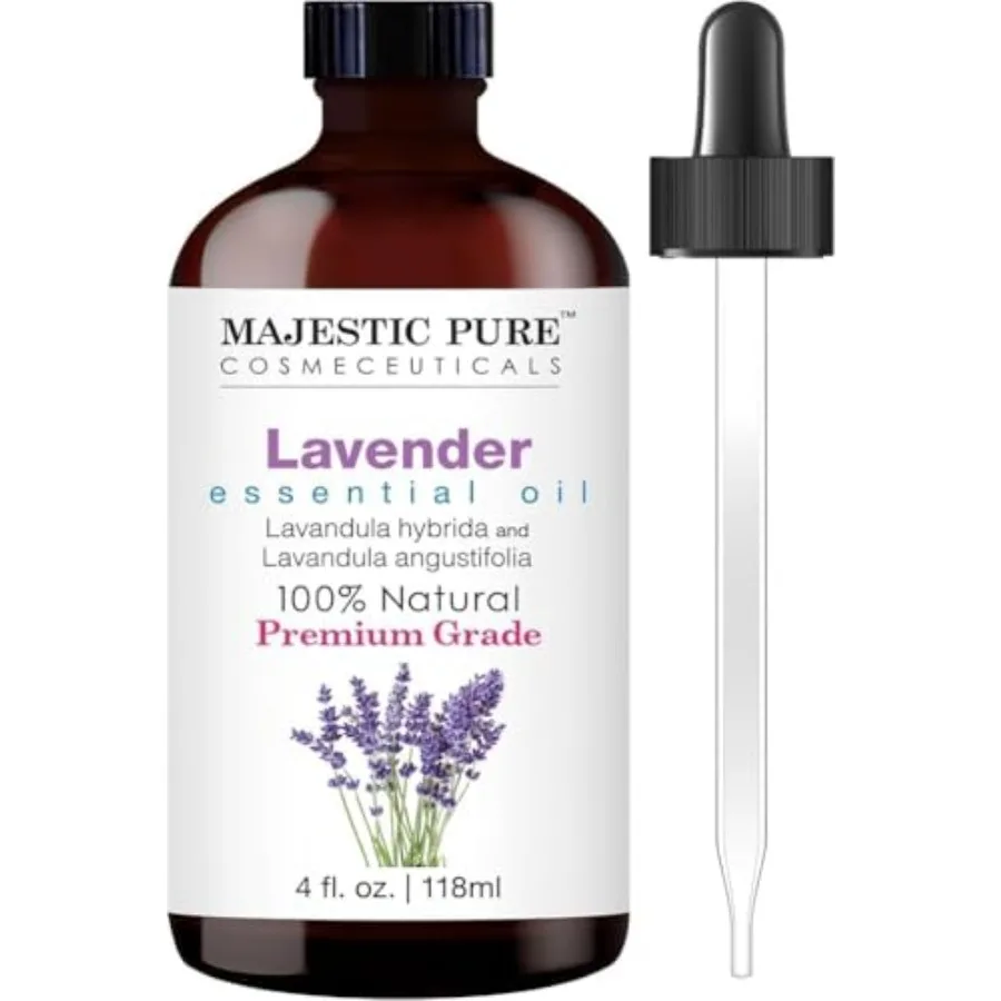 Majestic Pure ential Oil with Glass Dropper - Pure and Natural - ential Oils for Diffuser, Aromatherapy, Soap and Candle Making