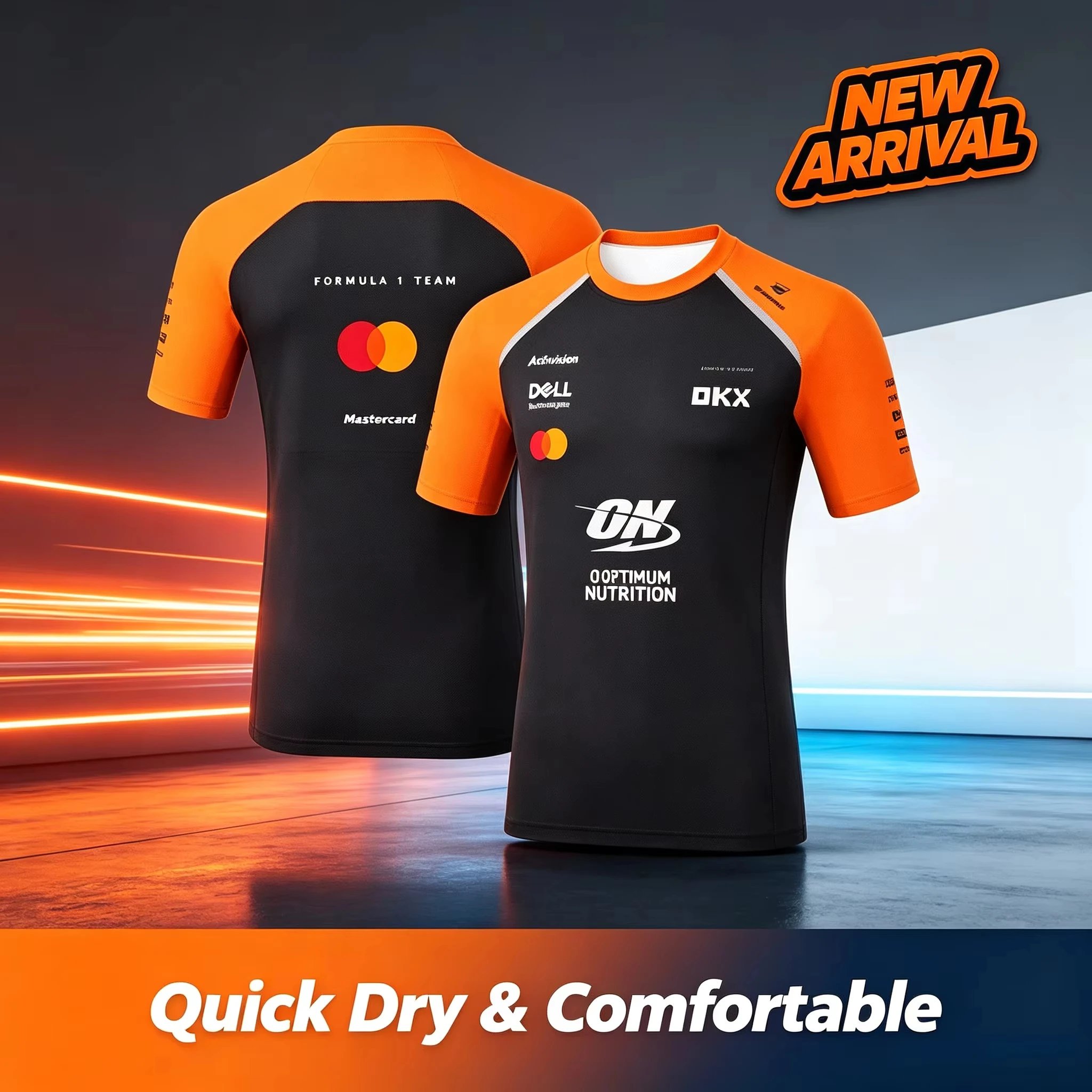 Lando Norris 1 Driver Summer Fashion 3D Quick-Dry Breathable Men's T-Shirt - Exclusive Racing Gear for Fans - Men's Clothing 26