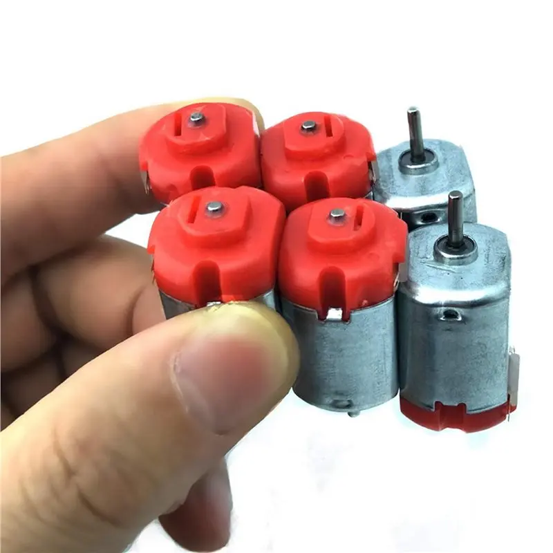 3X DC Motors Kit, Mini Electric Hobby Motor 3V -12V 25000 RPM Strong Magnetic With Shaft Propeller,Battery Holder