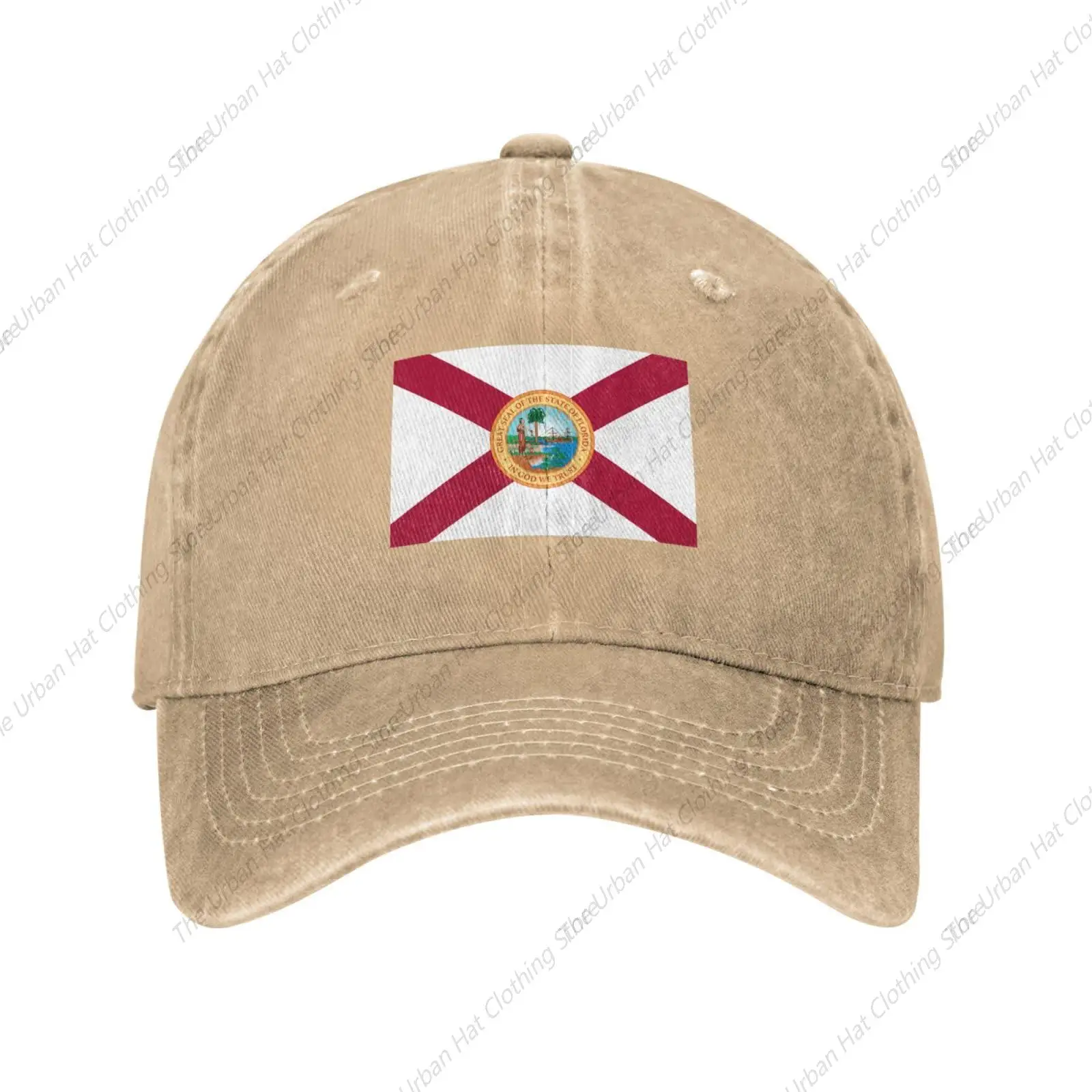 

Flag of Florida Baseball Cap for Men Women Vintage Trucker Hat Golf Hats Dad Caps for Male Female Daily