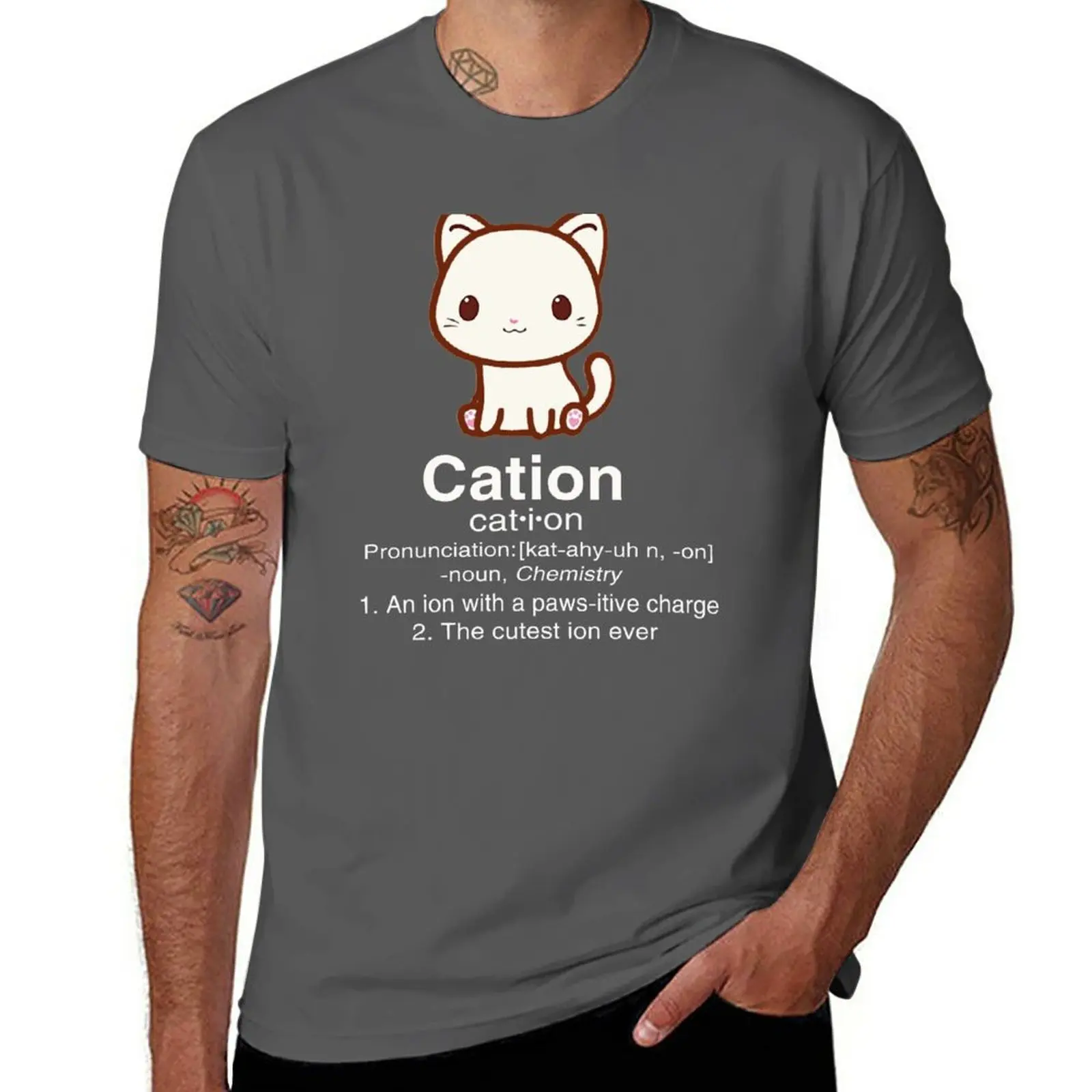 Cute Science Cat T Shirt-Cation Chemistry Desinition for Women Men T-Shirt plain cute clothes plus sizes Men's t shirts