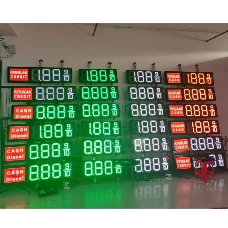 digital fuel price signs gas price display gas station display