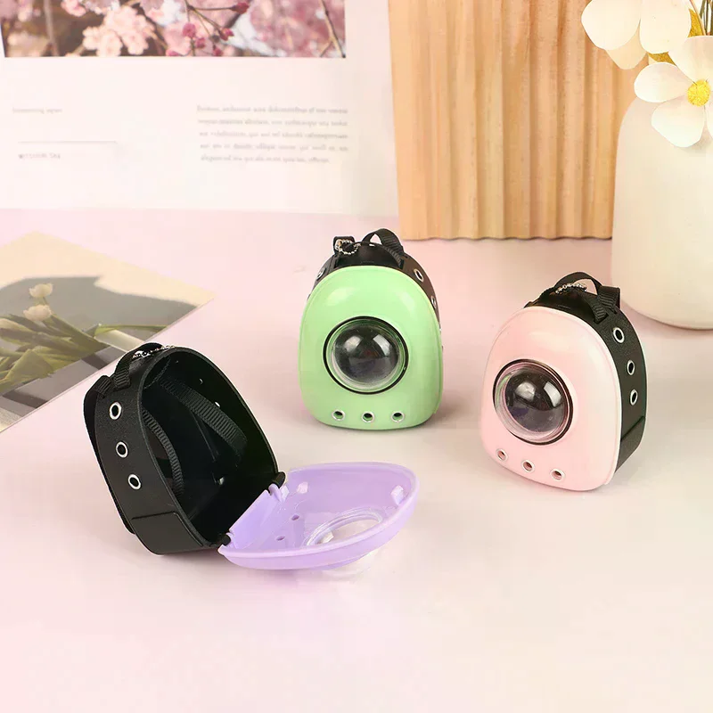 New1:6 Doll Mini Backpack Cat Bag Pet Space Bag Travel Bag Dollhouse Scene Decoration Micro Landscape Ornament Photography Props