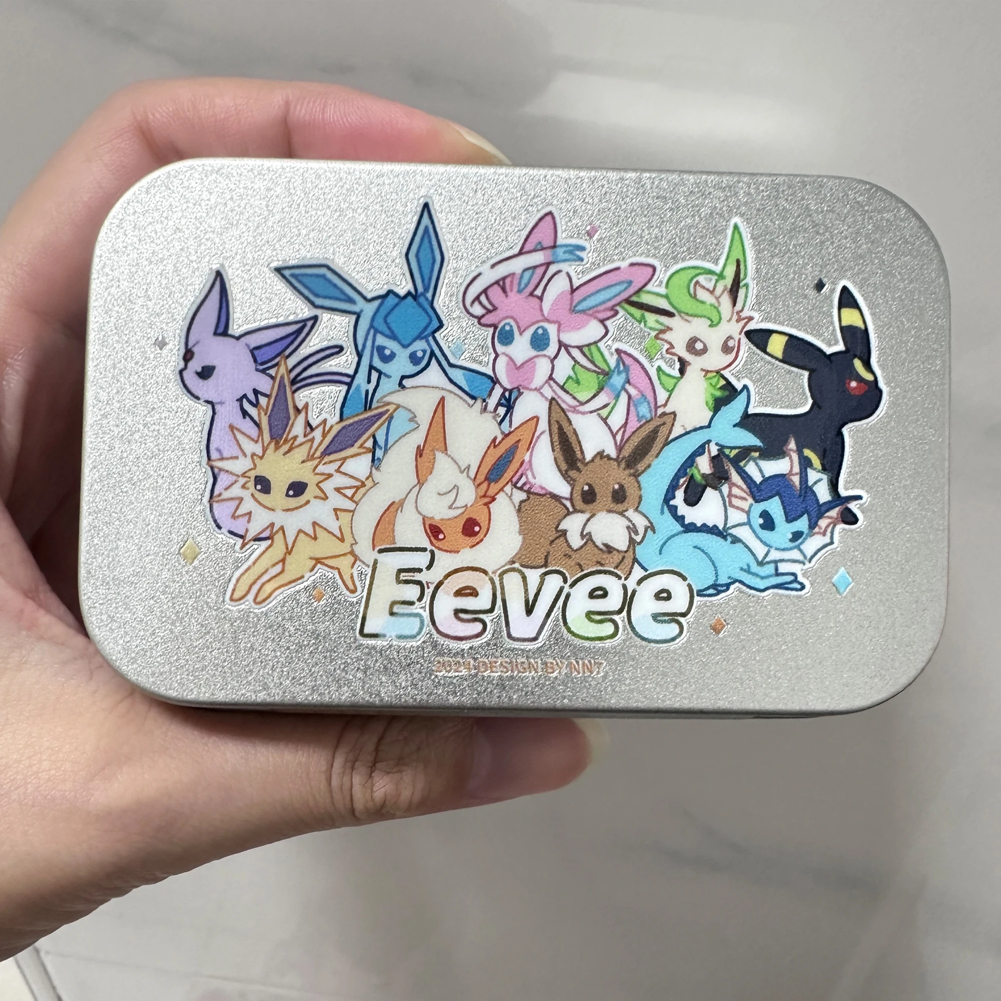 لتقوم بها بنفسك ذاتية الصنع Ptcg Eeveelution Eevee الضرر عداد النرد صندوق تخزين الكرتون Ptcg Espeon Vaporeon النرد أنيمي بطاقات دمى هدايا #2