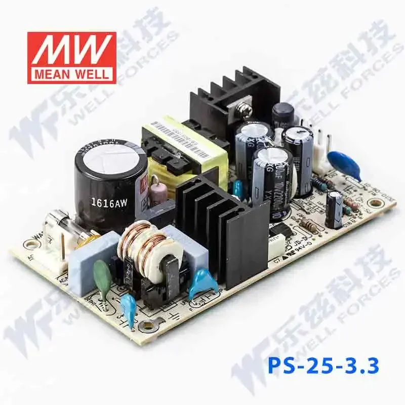 PS-25-3.3 Taiwan Mingwei 25W3.3V DC stabilized PCB bare board switch power supply 5A substrate type