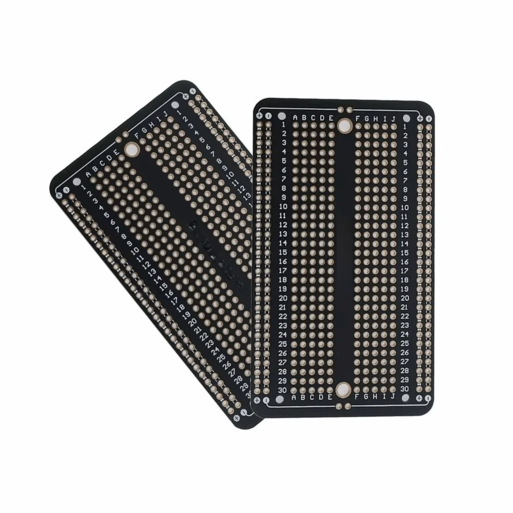 2.54 Spacing Permanent Breadboard Five-hole Gold-plated Solder PCB Prototype Board Black Universal Universal Breadboard