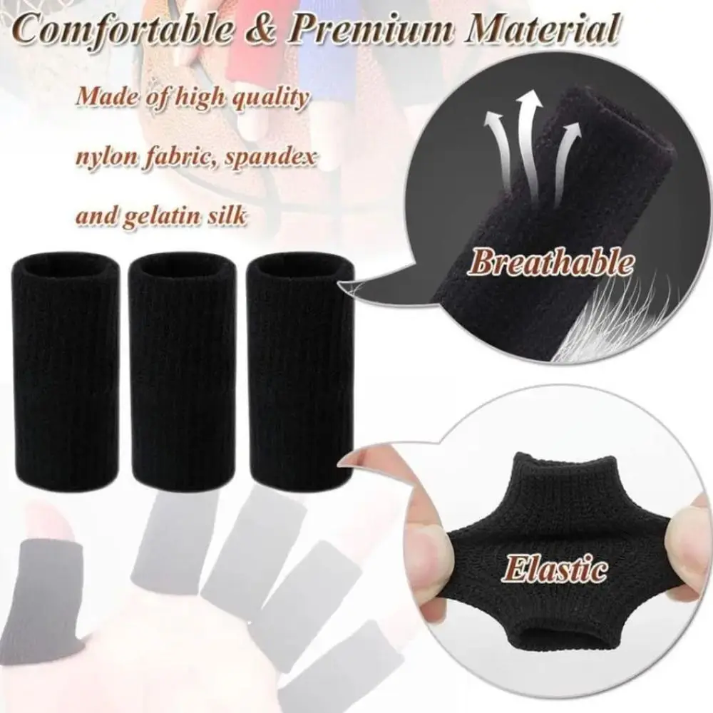 10pcs/set Hand Protector Finger Sleeves Protectors Non Slip Silicone Golf Finger Sleeves Protection Colorful
