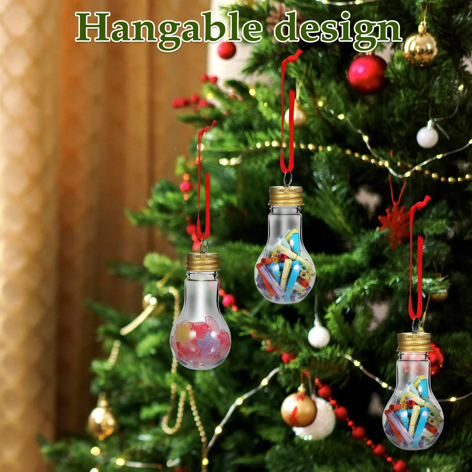 25 pcs Glass Flower Vase Home Decor Halloween Christmas New Year Christmas Ornaments Christmas Ornaments Tree Fillable