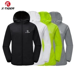 X-TIGER Windproof Reflective Cycling Jersey MTB Bike Bicycle Windcoat Super Light Sunscreen Hiking Jacket Cycling Sports Clothes