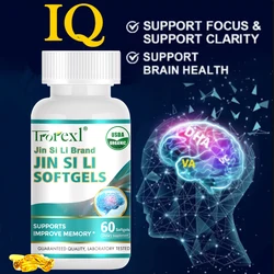 Nootropics Brain Booster Supplement Improve Intelligence Focus Memory & Creativity,Recover Brain Injury IQ Booster Ginkgo Biloba