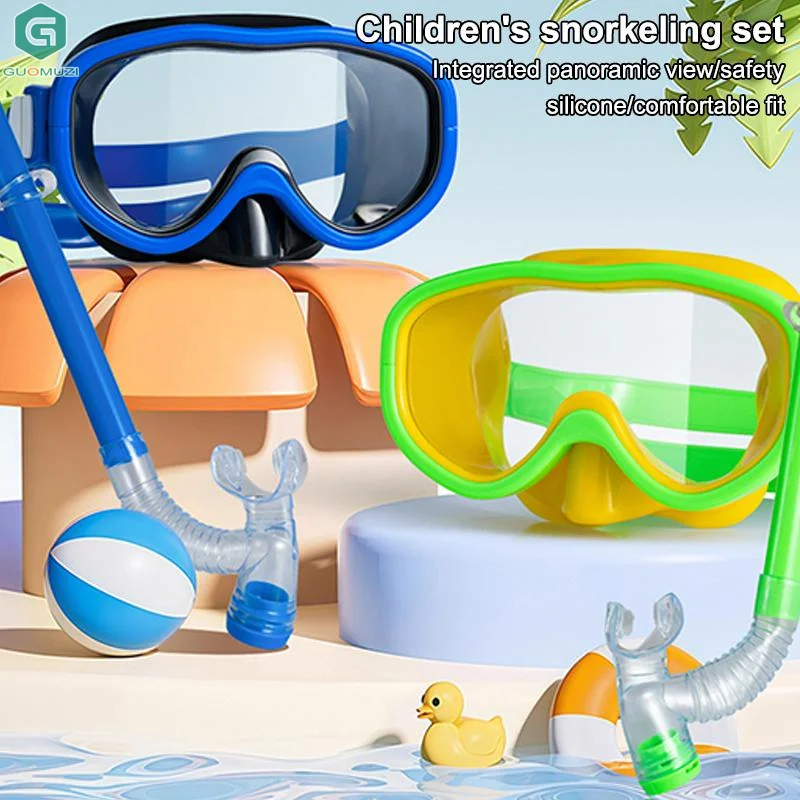 

Eyewear Snorkel Set Anti-fog Waterproof Snorkeling Goggles Professional UV Protection Children Surfing Glasses Beach