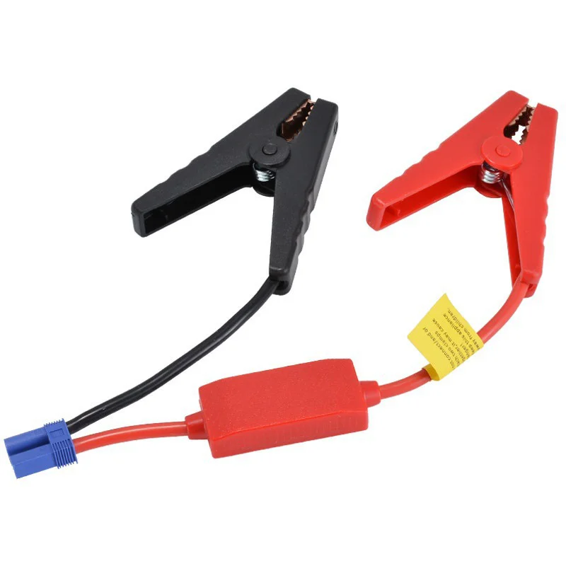 Car Jump Starter Cable with EC5 Plug Connector Clamps Reverse Charge Prevention Auto Battery Booster Emergency Start Module