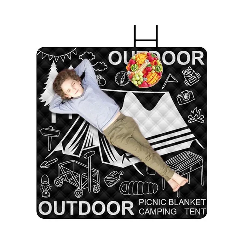 

Foldable Camping Aluminum Mat Sandproof Foldable Mat Light Compact Beach Blanket With Carry Strap For Hiking Trip Music Live