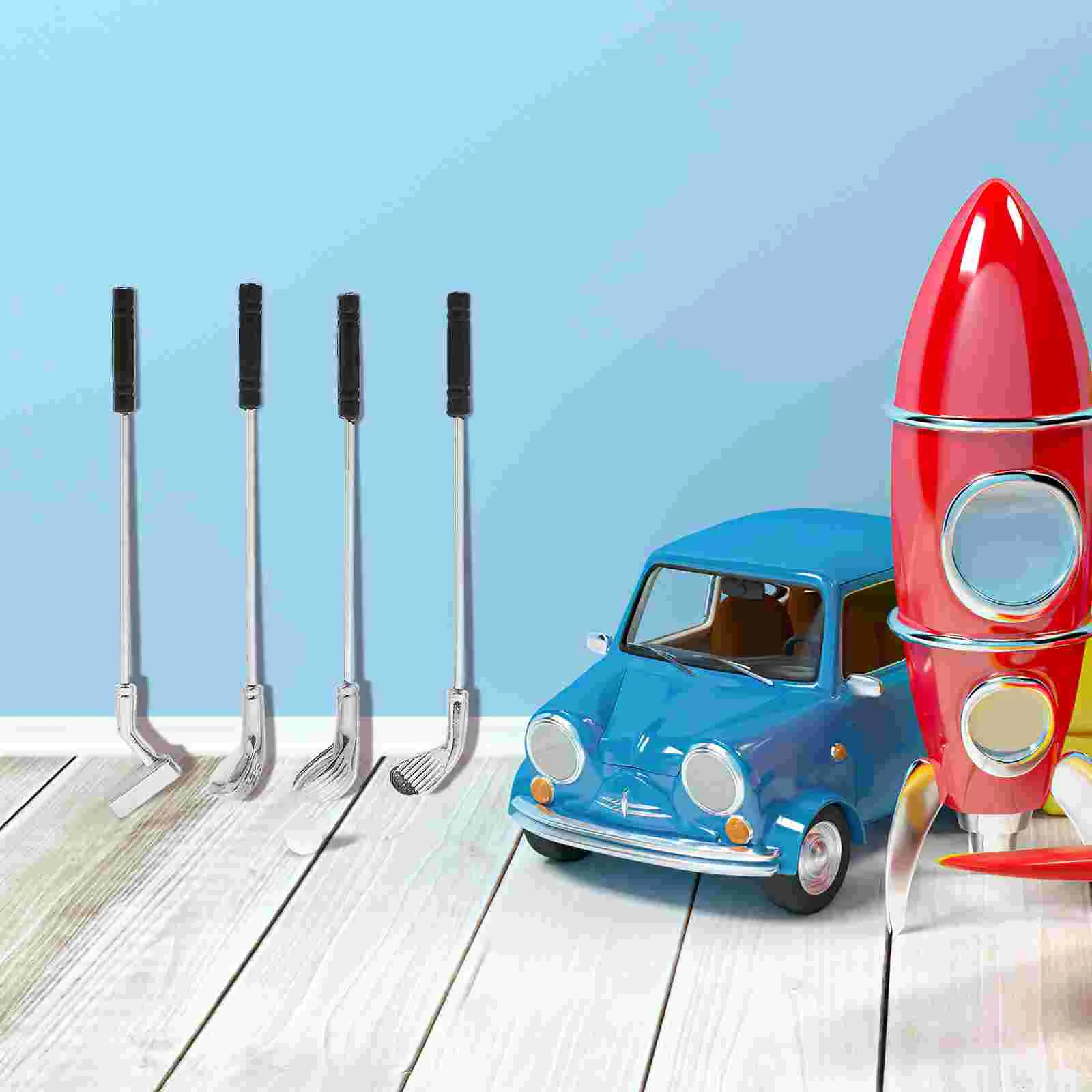 1 Set of 1/12 Scale Clubs with Ball Model Miniature Furniture Mini House Accessories miniature clubs mini