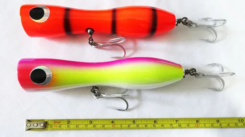 115g 200mm Fishing Bait Saltwater Popper Big Game Topwater Lure Handcraf Wood Bait Fishing Lure