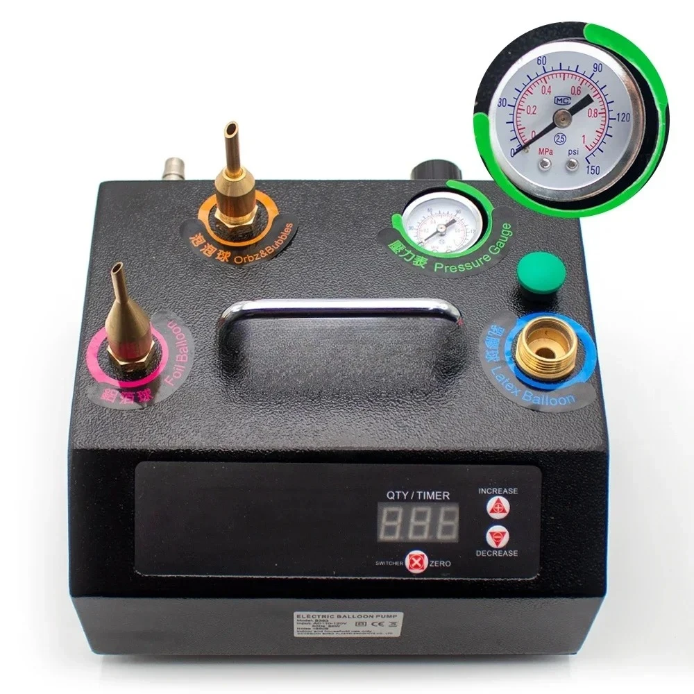 Inflator Helium Air Pump Floating Balloon Inflatable Machine Helium Filler for Wedding Birthday Party