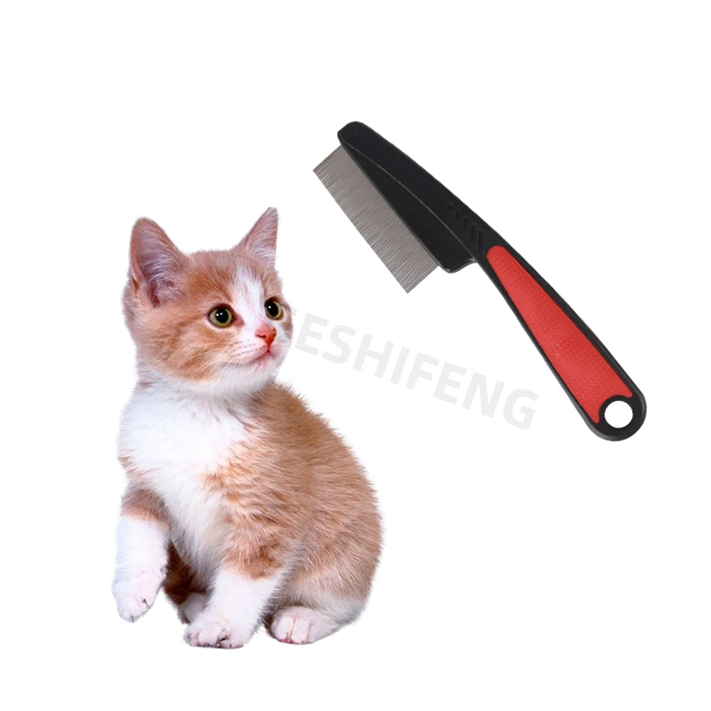 

INS Two Density Teeth Pet Hair Removal Stainless Steel Brush Beauty Dog Grooming Comb Pet Comb for Cats and Dogs