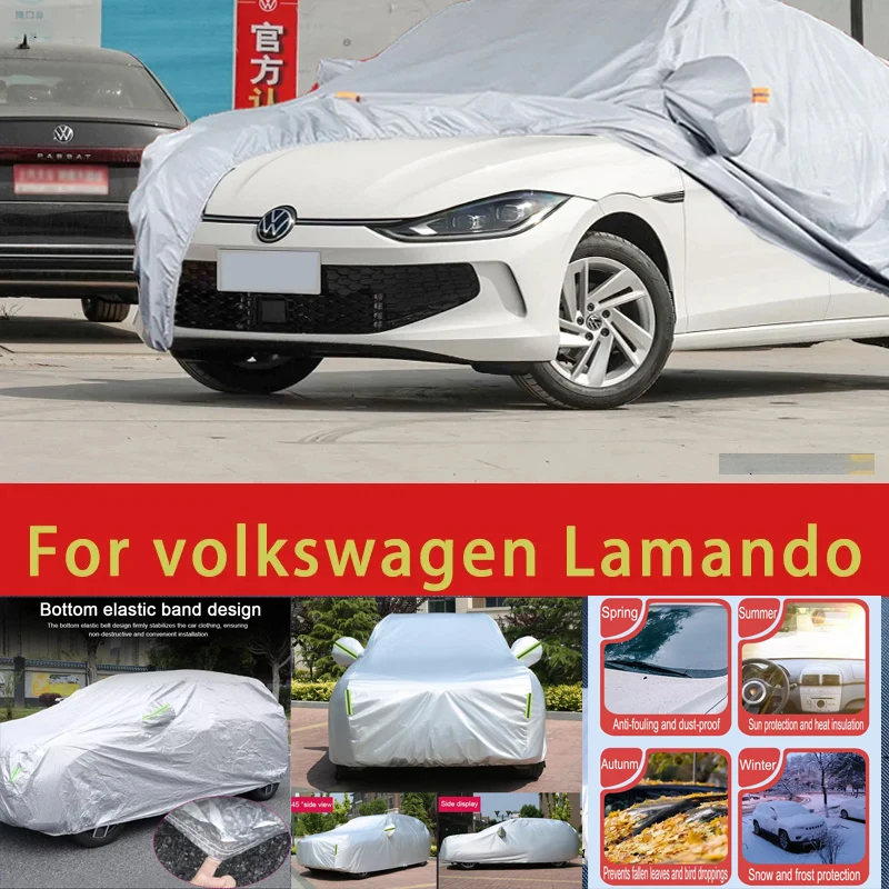 

For volkswagen Lamando Outdoor Protection Full Car Covers Snow Cover Sunshade Waterproof Dustproof Exterior Car accessories
