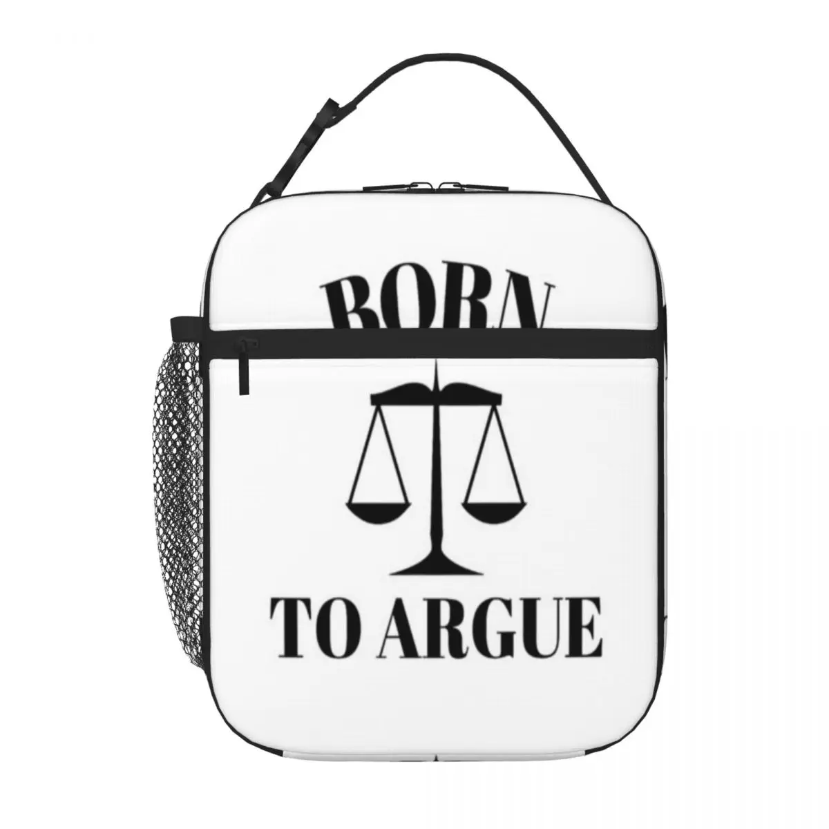 Bestselling Born To Argue Law Students Military Style Food Storage Bag Business Trip Lunch Handbag