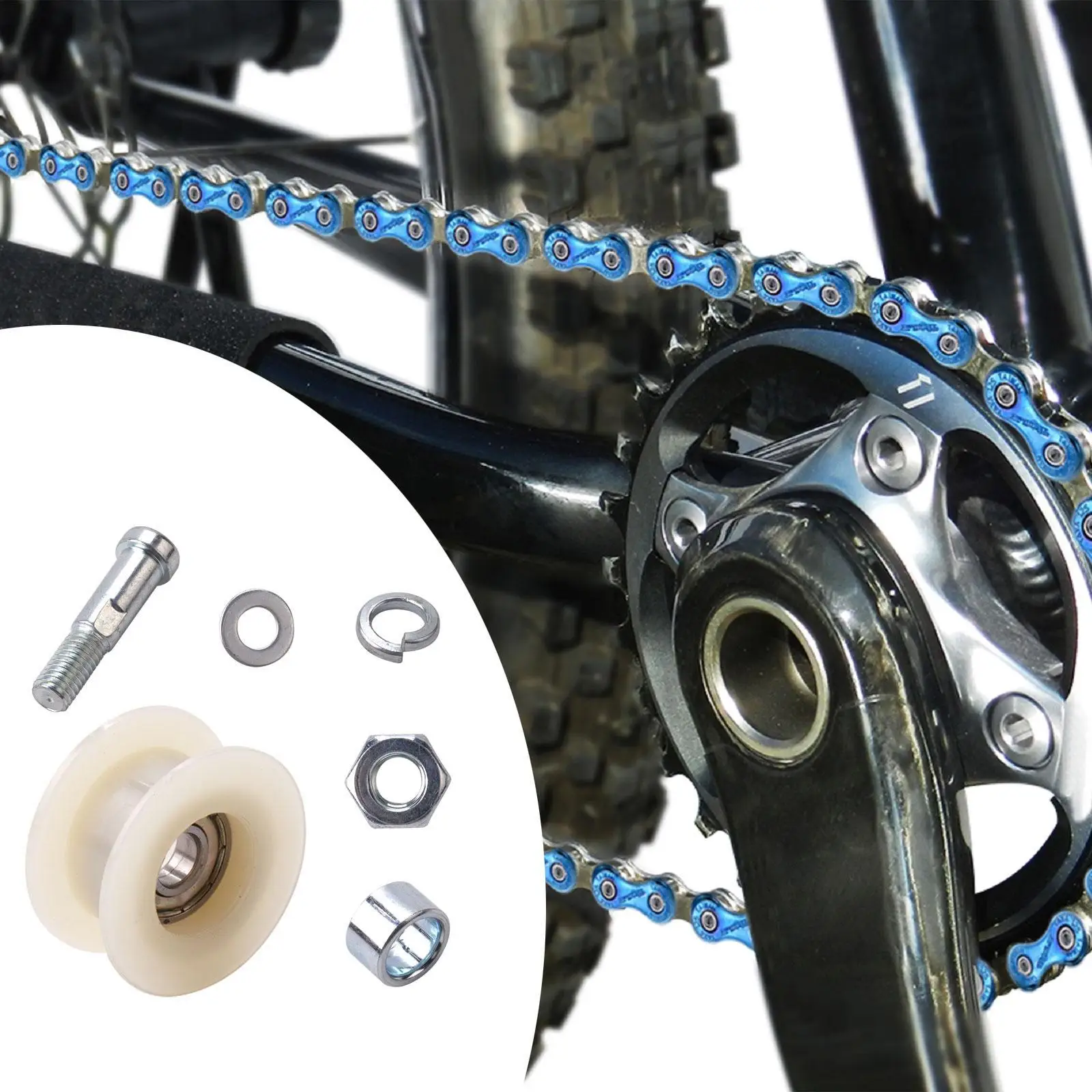 

Ролик натяжителя цепи шкива, запасные части, прочный аксессуар для регулятора цепи