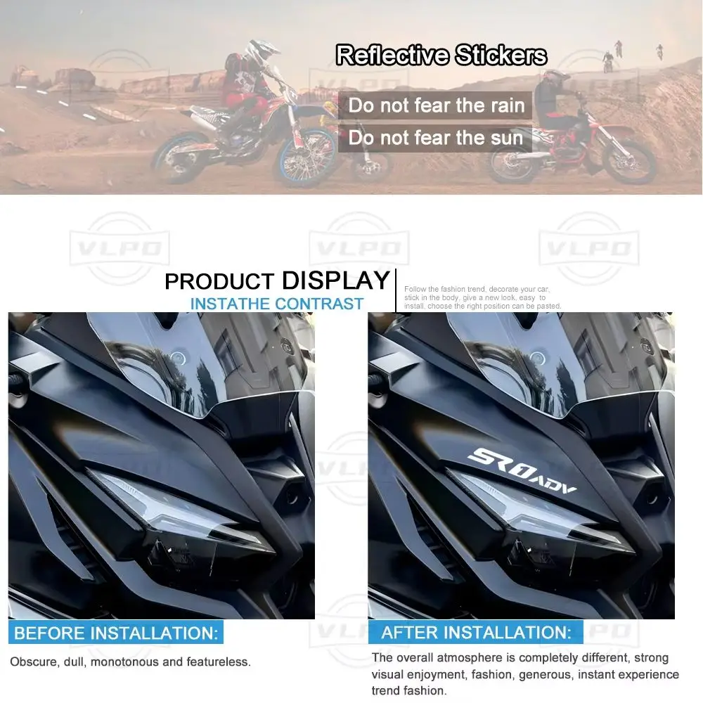 Motorcycle Stickers Waterproof Decals for VOGE SR1 125 ADV Accessories SR1ADV 2024 2025
