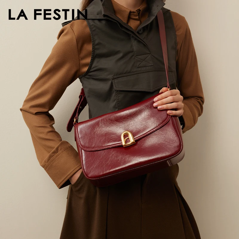 

LA FESTIN Original 2024 New Bag Large Capacity Shoulder Bag Crossbody Women's bag Commuter Underarm Tote Bag Wedding Bag