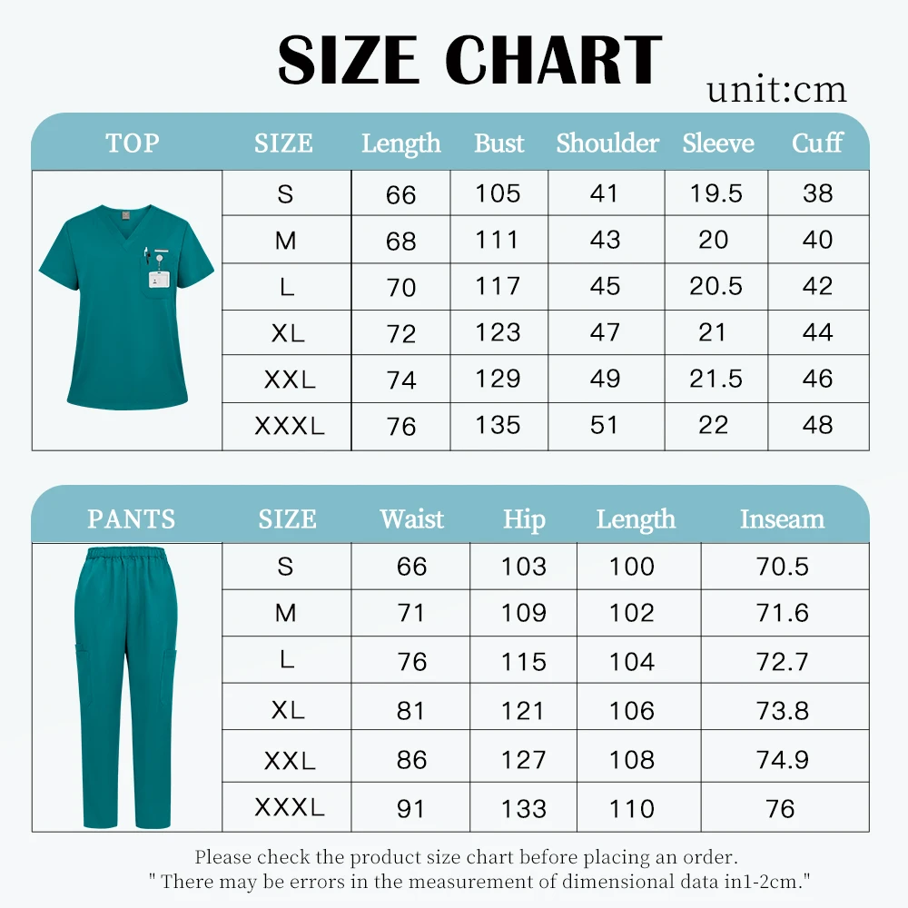 Wholesale Nurse Uniform Medical Scrubs Set Dental Surgery Suit Operating Room Working Clothes Hospital Medical Supplies Workwear