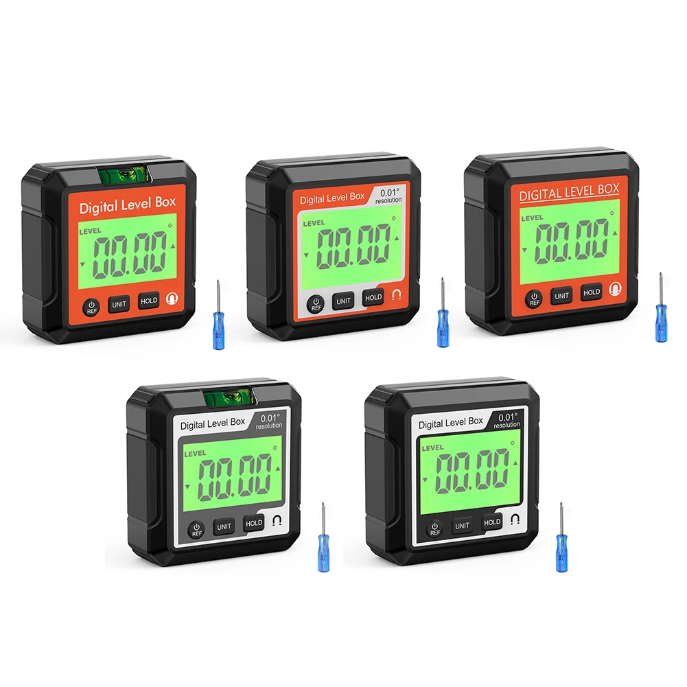 

Digital Angle Gauge Magnetic Protractor 90 Degree Ruler Digital Inclinometer Level Meter Goniometer Angle Bevel Tester