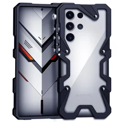 Shockproof Metal Bumper Case For Samsung Galaxy S23 Ultra S20 S21 S22 Plus Note20 S26 Ultra S24 FE S25 Ultra Case Aluminum Cover