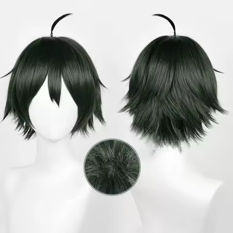 Tadashi Yamaguchi Cosplay Wig Short Dark Green Mixed Heat Resistant Hair Synthetic Hair Anime Cosplay Wigs
