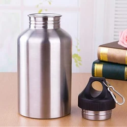 2000ML 2L Outdoor Stainless Steel Bottle Outdoor Drink Water Bottle with Bag Leak-proof Sport Direct Drinking Bottle Kettle