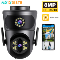 4K 8MP Video Surveillance Camera Wifi Outdoor Dual Screens Wireless Security IP Cameras PTZ Smart Home Wi-Fi Camera CCTV IPC360