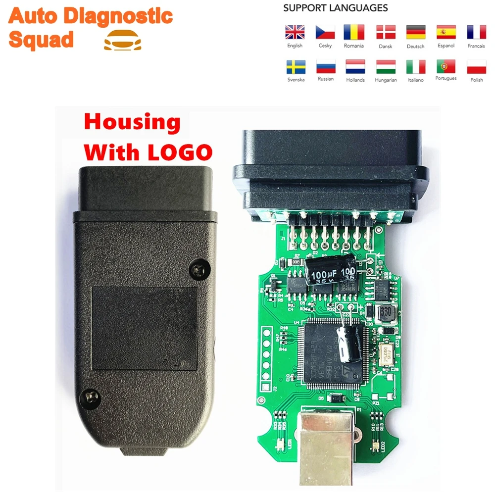 Image of 2026 Neuestes Modell mit Unbegrenzten VINs Auto-Scan VAG HEX Real V2 Diagnosewerkzeuge VAG-Codierung COM STM32F429 V25.3 Für VW/AUDI/Skoda