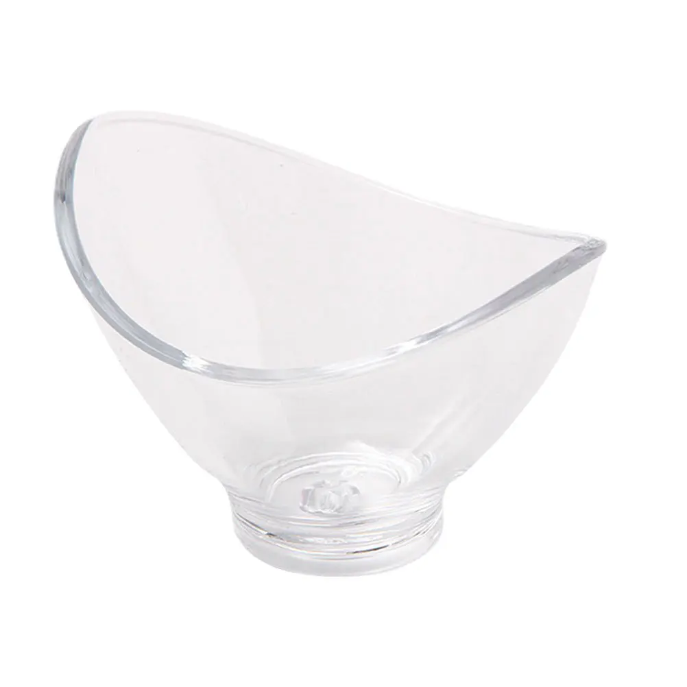 

Premium Pc Plastic Clear Serving Bowl Ingot Design Multipurpose Dessert Salad Candy Bowl for Home Restaurant Hotel Use