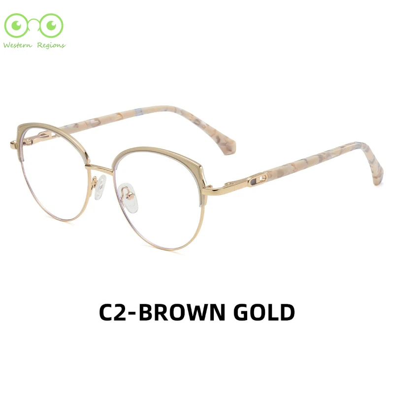 Nuevas gafas anti-azules de moda para actividades al aire libre para mujer con miopía que pueden combinar con la versión coreana de montura de gafas de ácido acético